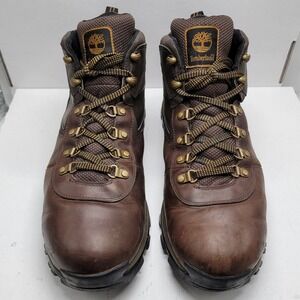 Timberland Boots 13W Brown Mt. Maddsen Mid Waterproof Hiking Leather